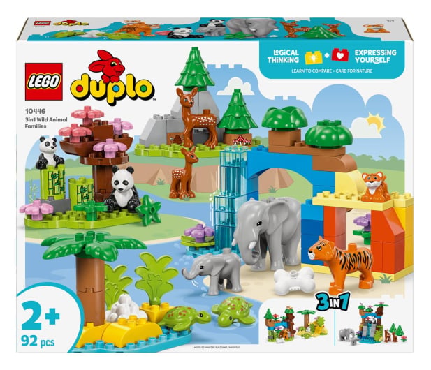 LEGO DUPLO 10446 Rodziny dzikich zwierząt 3 w 1 - 1283652 - zdjęcie